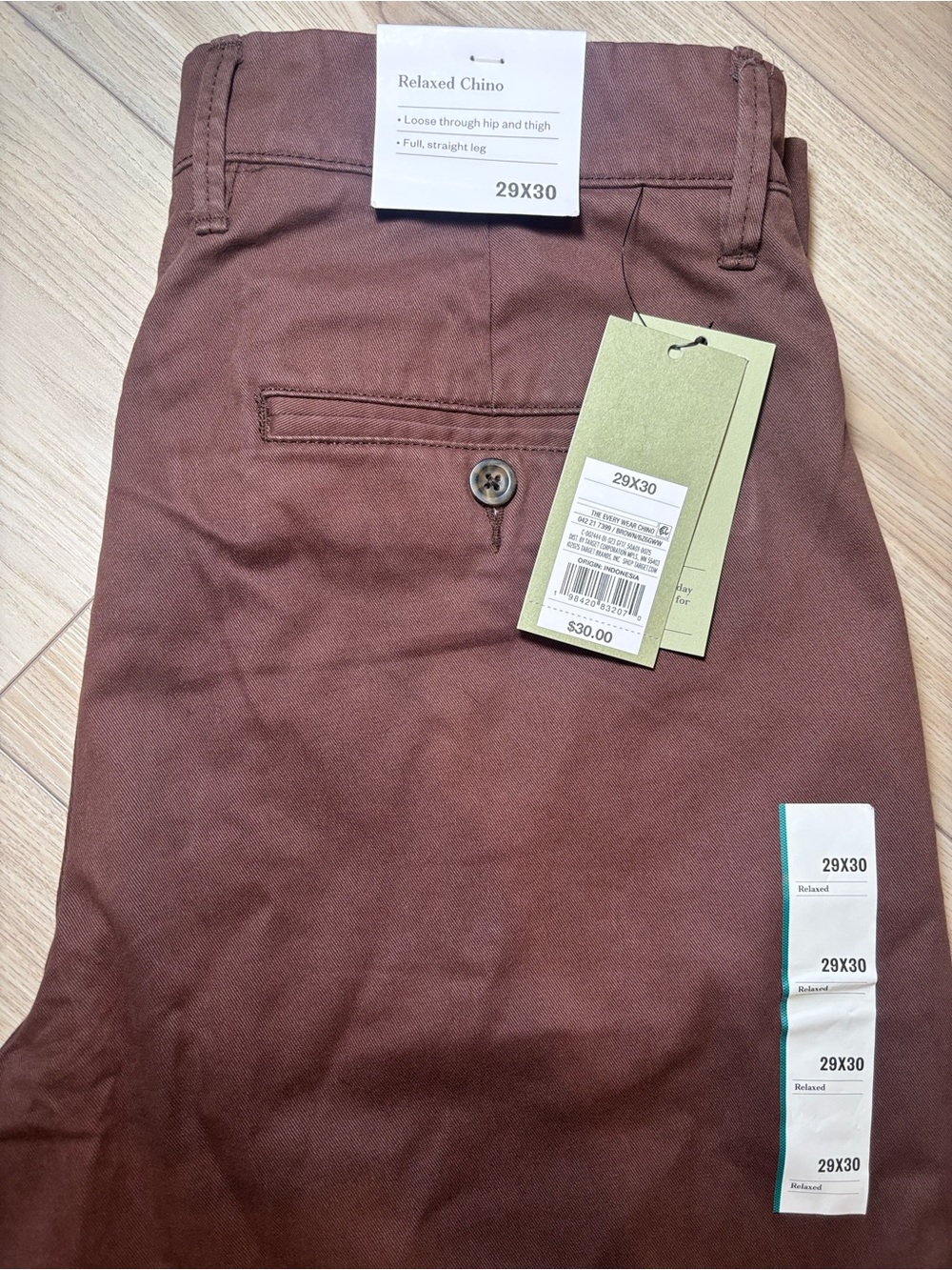 Goodfellow & Co Relaxed Chino Pants - Deep Brown